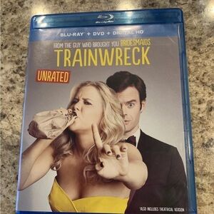 Trainwreck Blu-Ray 2015 & DVD Amy Shumer Bill Hader EUC No Digital